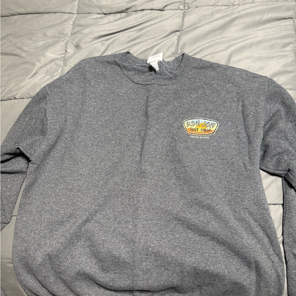 Ron Jon Gray Crewneck Jacket Classic Style